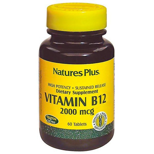 NATURES PLUS VITAMIN B12 2000MCG