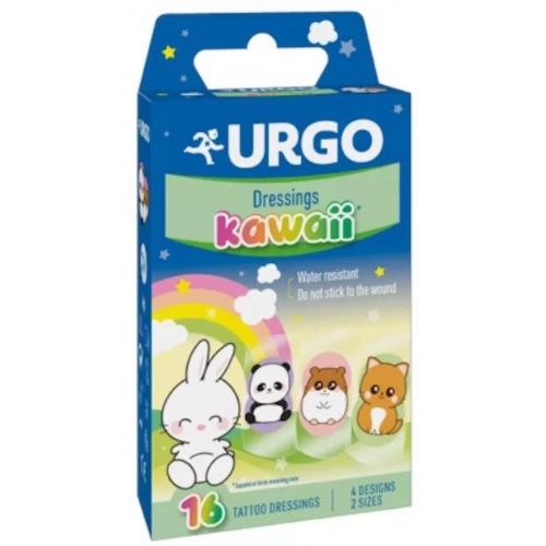 Urgo apositos infantiles - aposito adhesivo (kawai 16  unidades pack surtido)