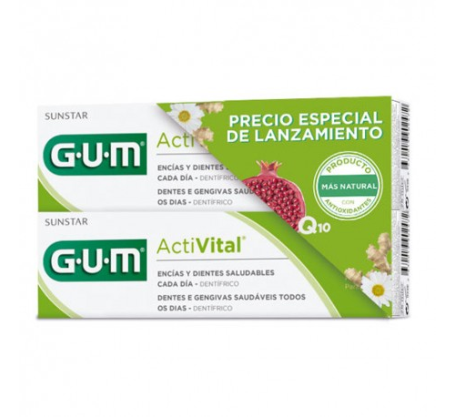 GUM ACTIVITAL PASTA PACK 2 U X 75 ML