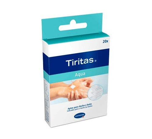 TIRITAS TRANSPARENT AQUA 20 UN