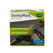 Cinta kinesiologica - dermaplast active (1 unidad 5 m x 5 cm color azul)