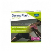 Cinta kinesiologica - dermaplast active (1 unidad 5 m x 5 cm color rosa)